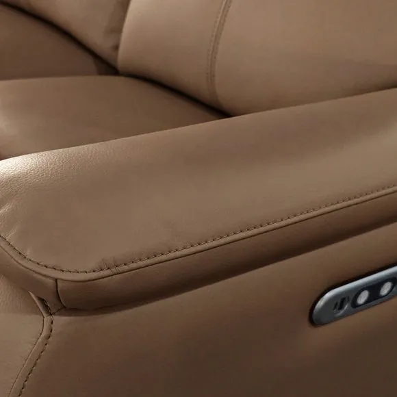 Aspire Kingsmere Leather Power Recliner 2 Seater Sofa 4