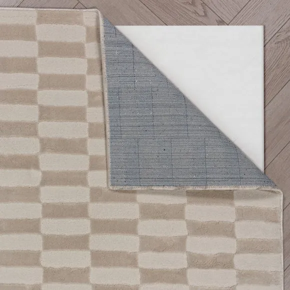 Mira Checkerboard Washable Rug 3