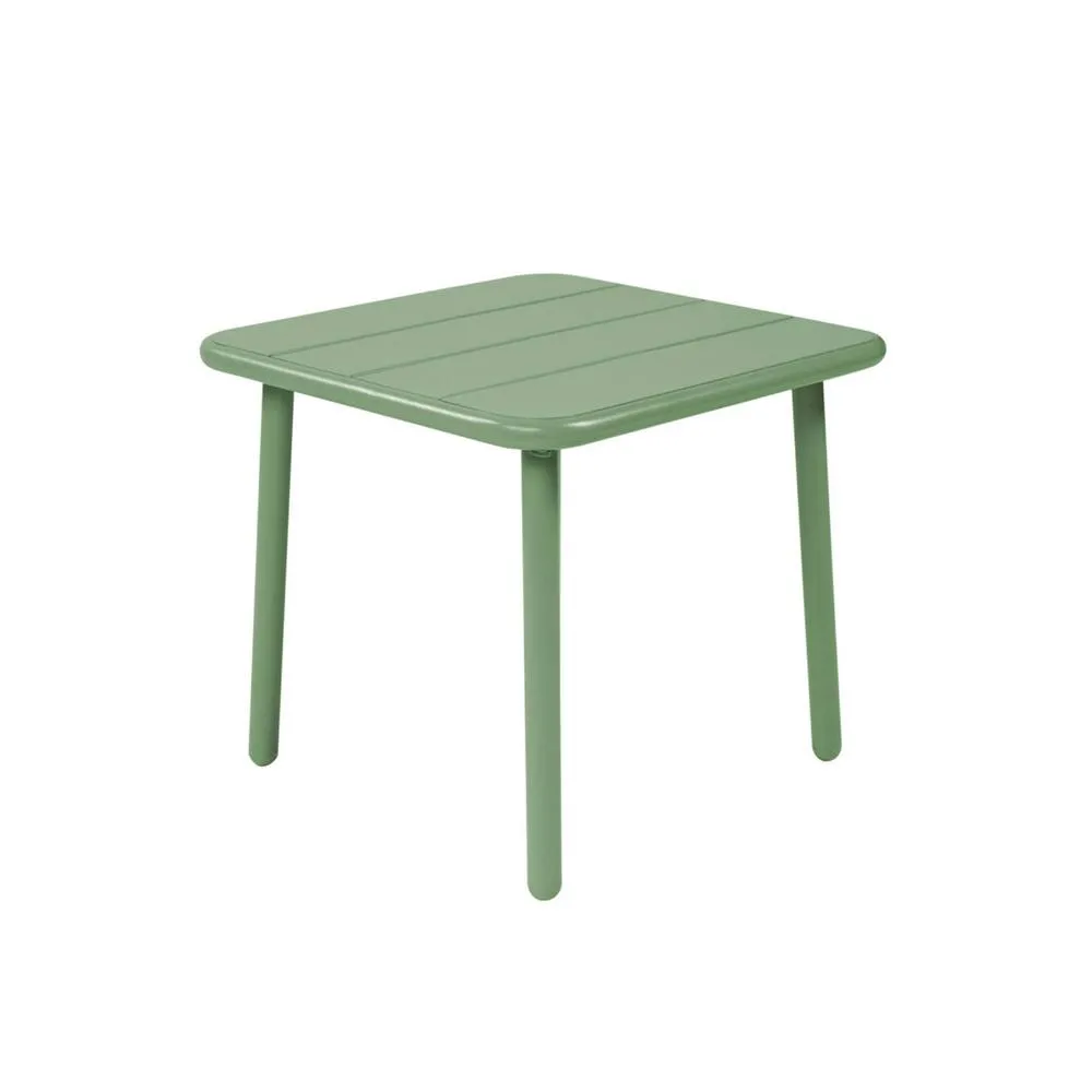 sweeek Square steel garden coffee table in Green 2