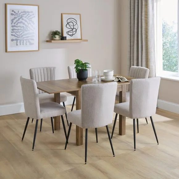 Fulton 4-6 Seater Rectangular Flip Top Dining Table 2