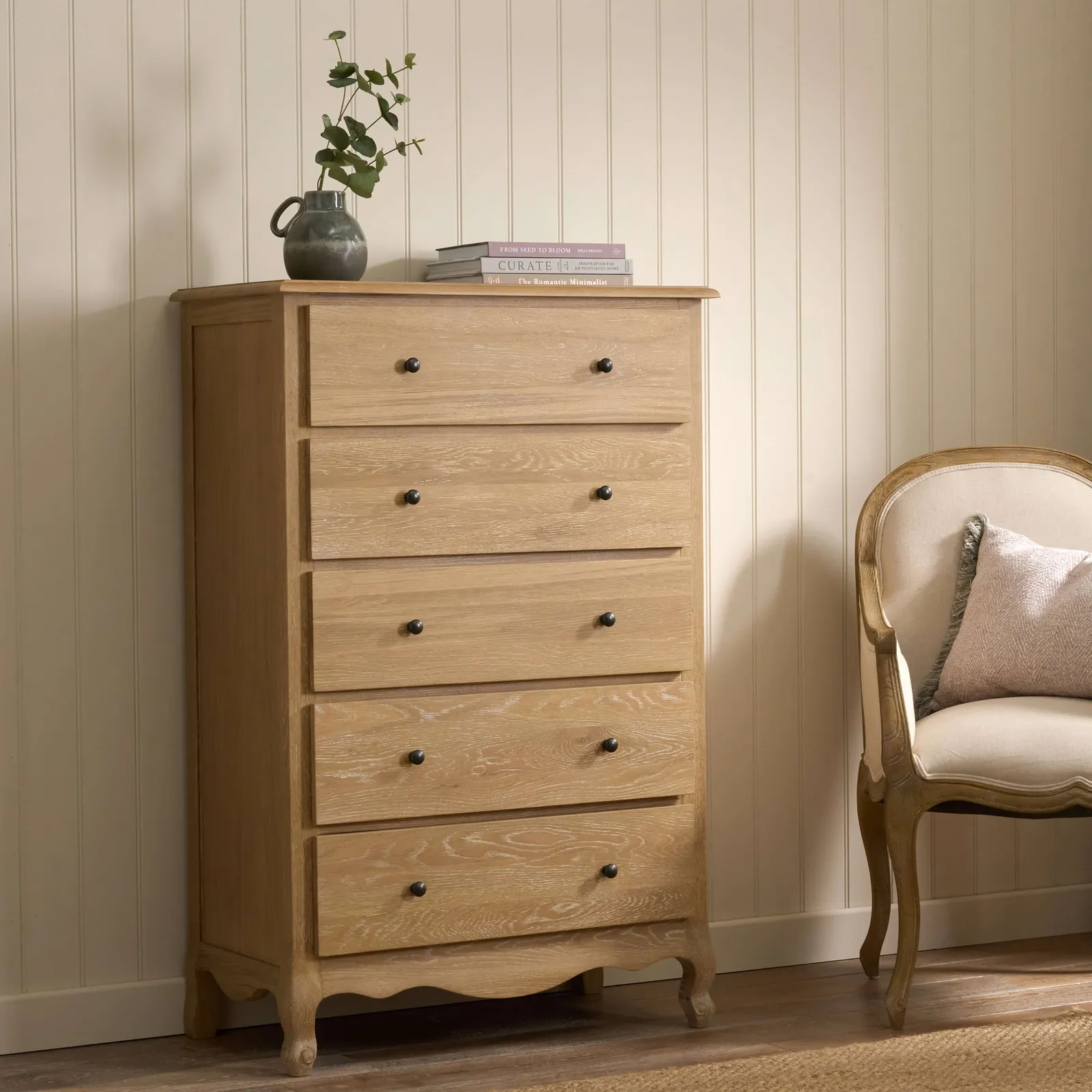 Sienna Beau Tall Boy, Weathered Oak