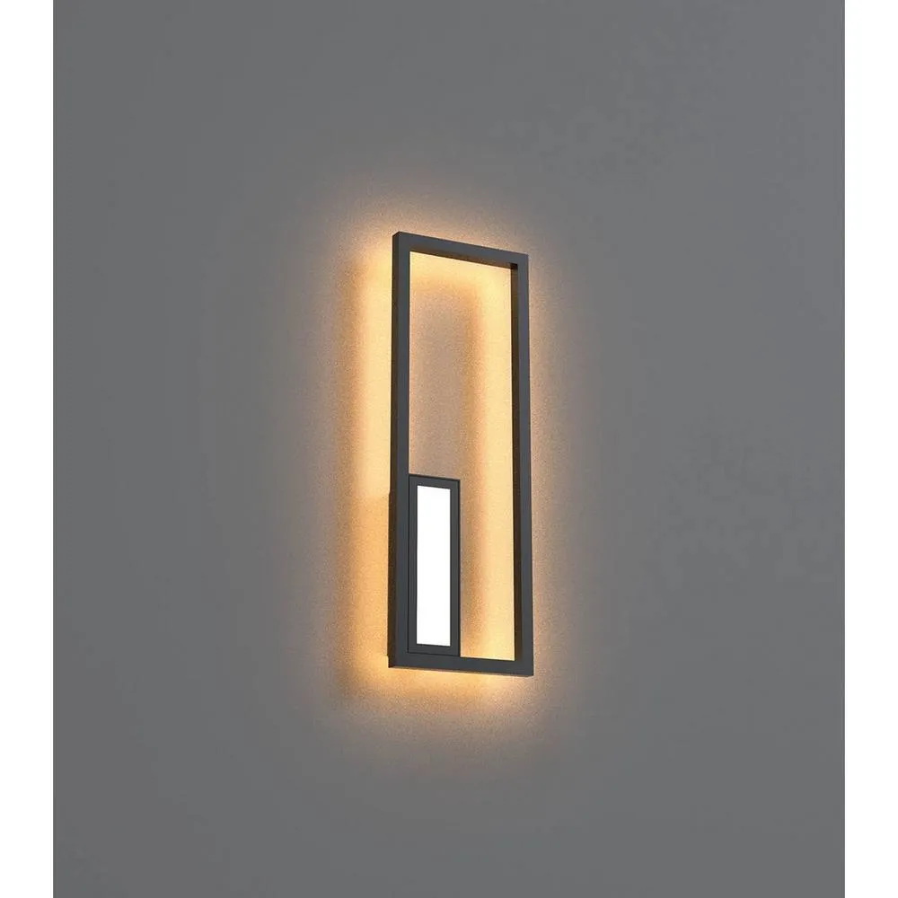 Netlighting Boutique Rectangle Wall Lamp 21W LED 3000K 1130lm Black 3yrs Warranty 2
