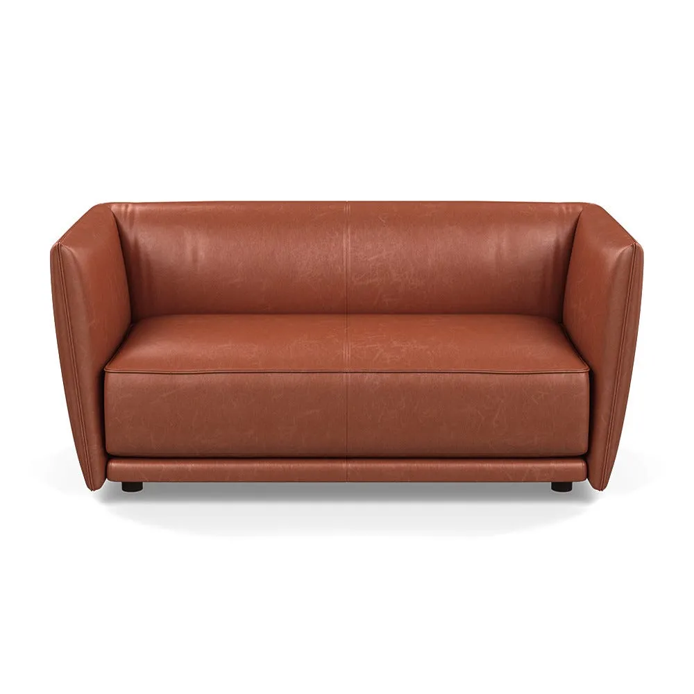 Heal's Valley 2 Seater Sofa Stonewash Light Brown Walnut Stain Feet 1
