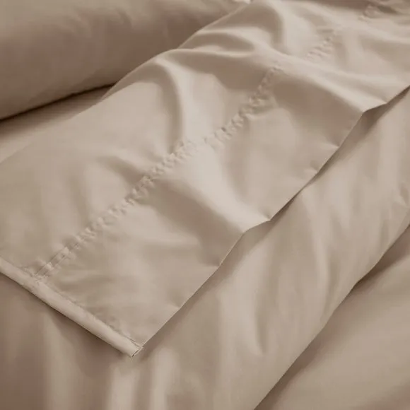 Dorma Crisp & Fresh 400 Thread Count Egyptian Cotton Percale Flat Sheet 1