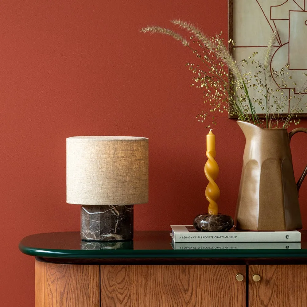 Heal's Colonna Marble Table Lamp Cocoa Small 4