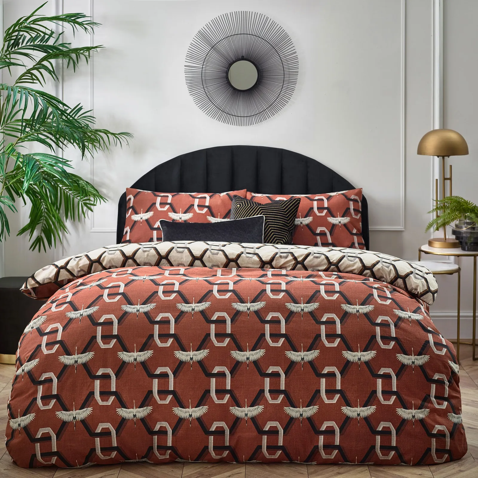 Furn Avalon Duvet Cover Set in Red