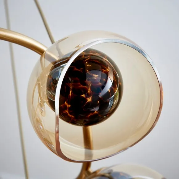 Kira 8 Light Tortoiseshell Ceiling Light 3