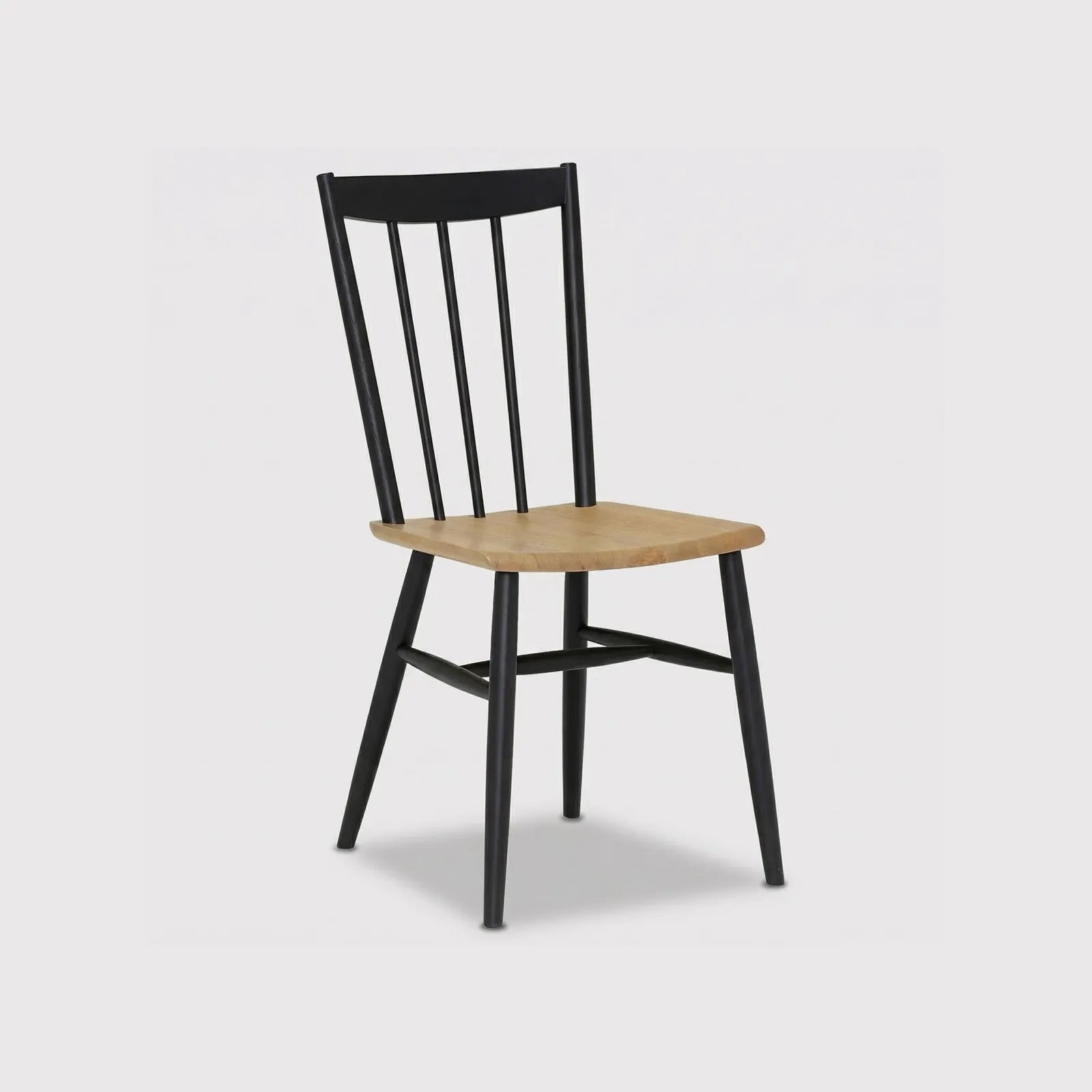 Ercol Monza Dining Chair, Black Oak | Barker & Stonehouse 2