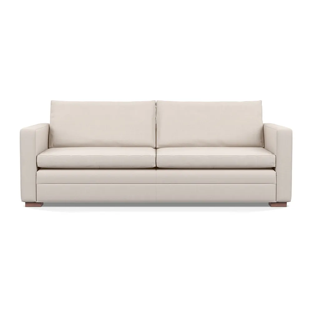 Heal's Palermo 4 Seater Sofa Siena Cotton Natural Walnut Feet 1