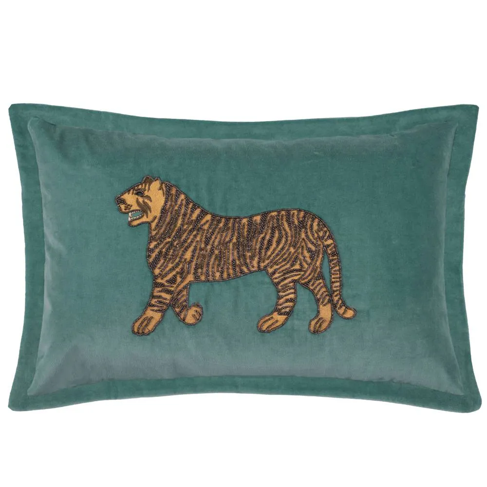 Voyage Maison Durga Animal Oxford Cushion in Teal