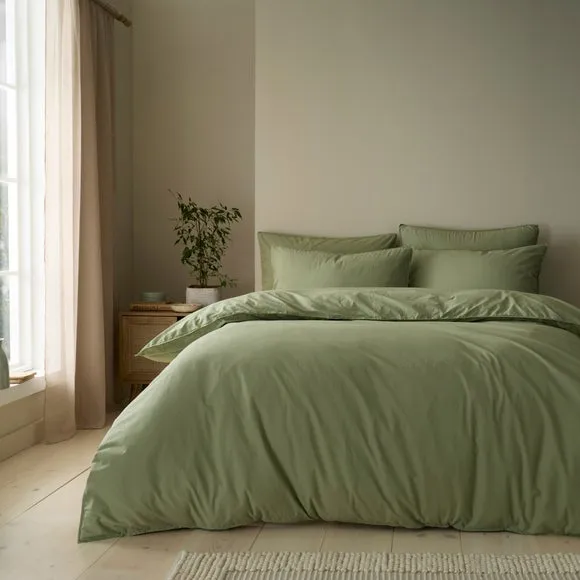 Soft Washed Cotton Duvet Cover & Pillowcase Set 1