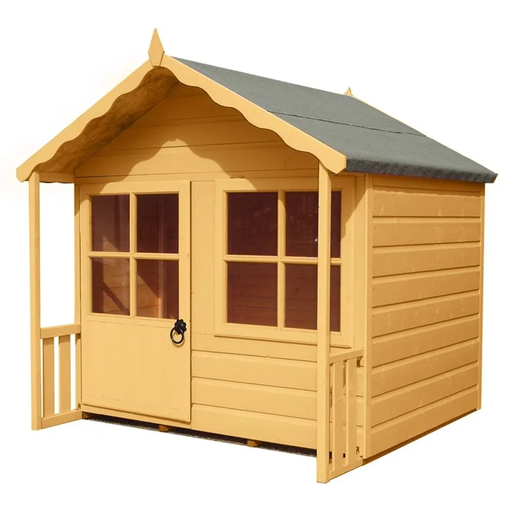 Shires Kitty Playhouse Kid's Wendy House in Light Brown 2