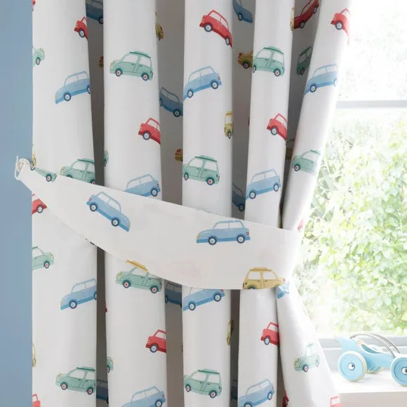 Classic Cars Blackout Eyelet Curtains 4