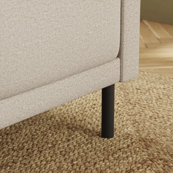 Amali Corner Dining Bench, Textured Weave 5