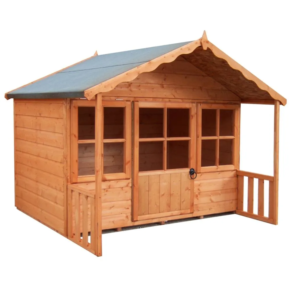 Shires Pixie Playhouse Kid's Wendy House in Brown 2