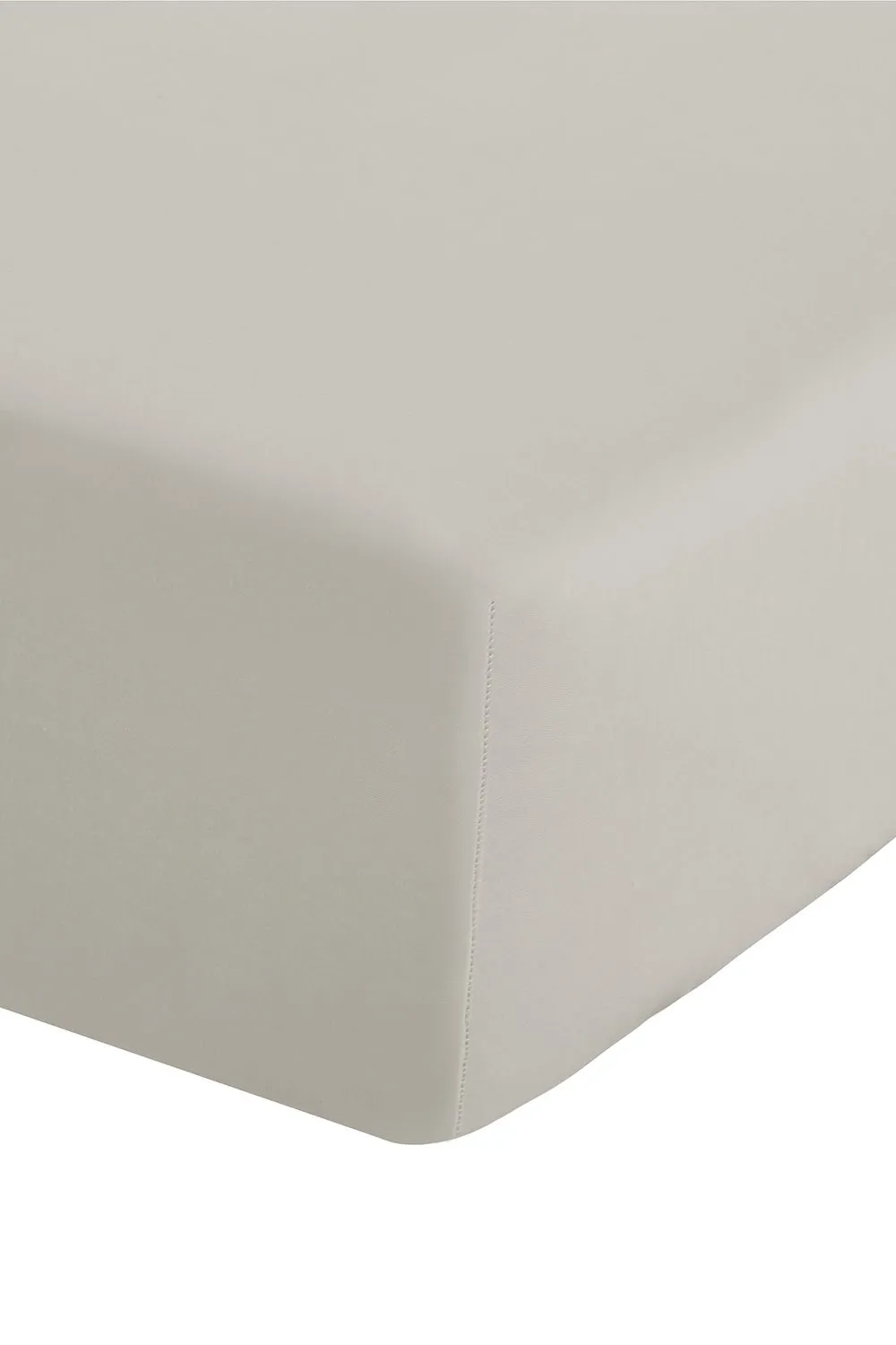 Catherine Lansfield 'Easy Iron Percale' Combed Polycotton 35cm Depth Sheet in Cream 1