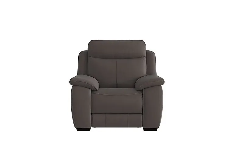 Starlight Express Fabric Power Recliner Armchair with Power Headrest - Dark Grey