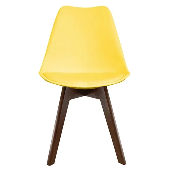 Fusion Living Soho Plastic Dining Chair with Squared Legs 3