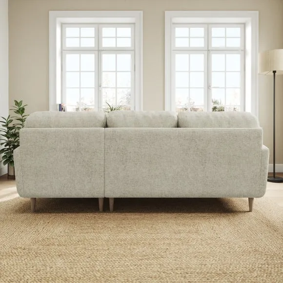 Sven Chunky Chenille Large Corner Chaise Sofa 3
