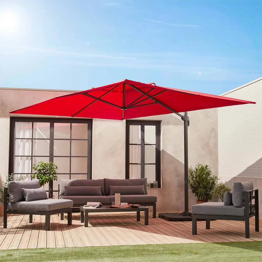 sweeek Replacement canopy for 3x4m parasols in Red 4