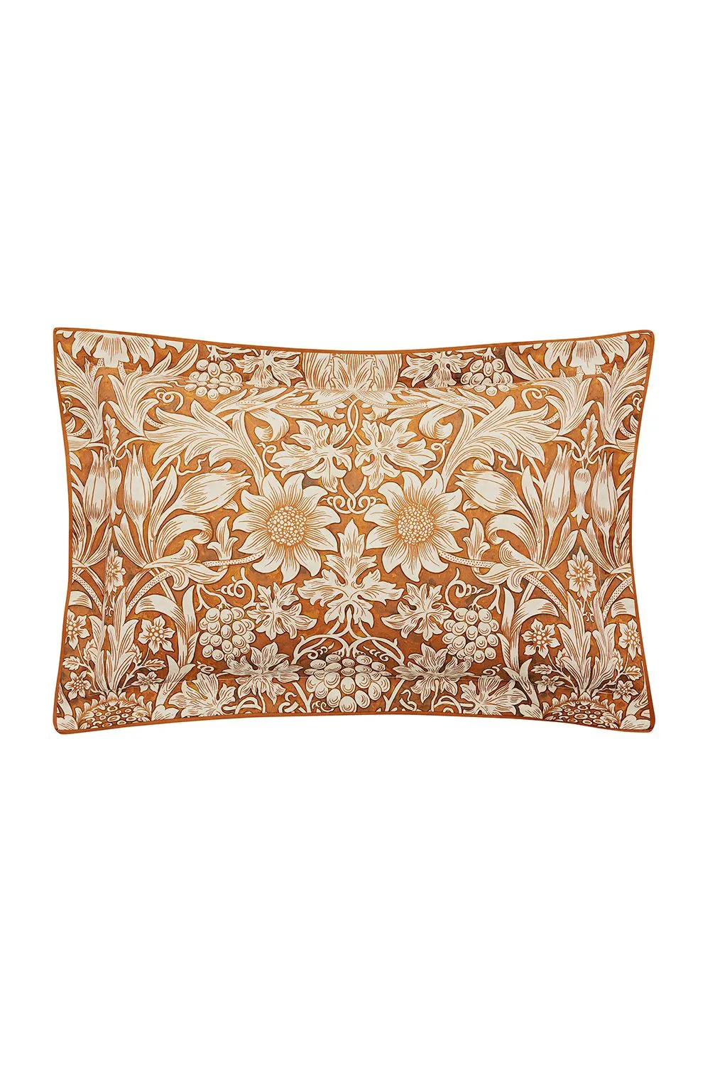 Morris & Co 'Sunflower' Cotton Duvet Cover Set in Tan 3