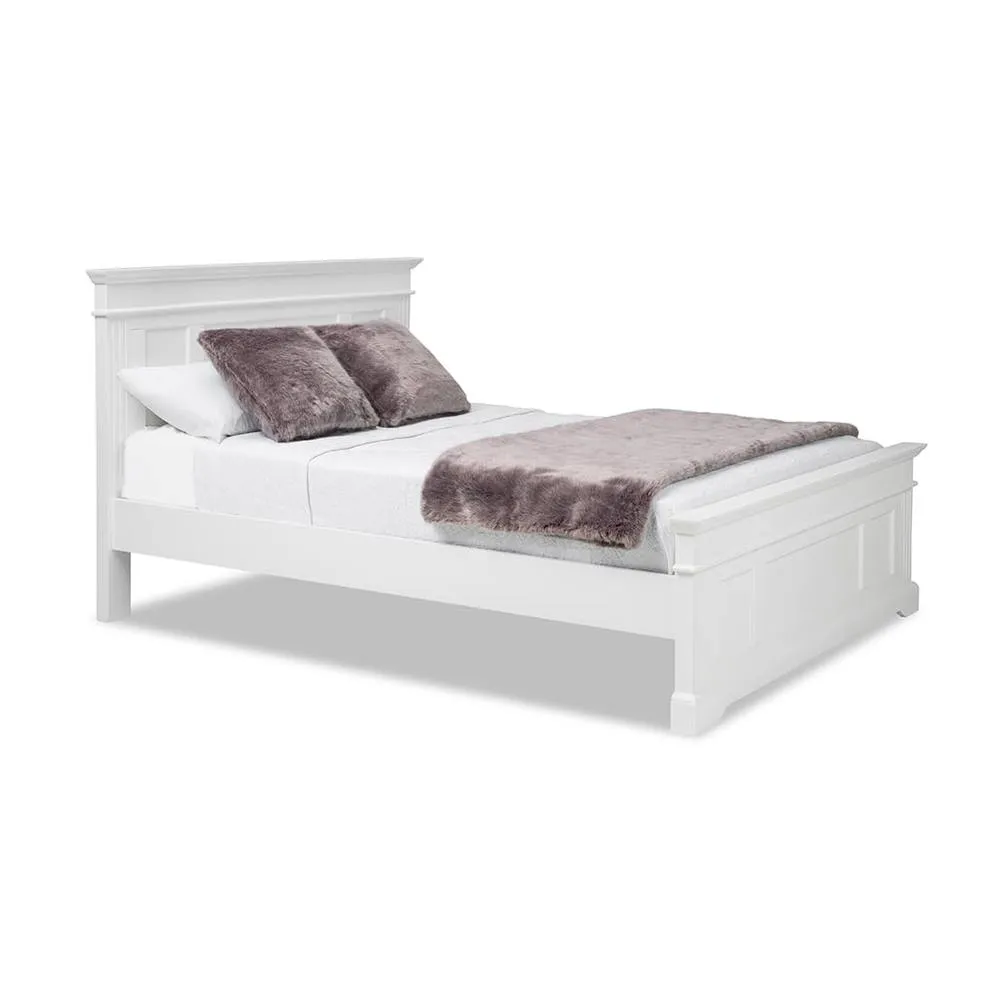 Statement Furniture Gainsborough White Wooden King Size Bed Frame 5ft Hamptons Style 2