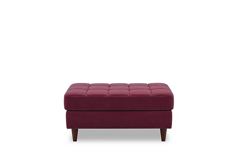 Sullivan Rectangular Fabric Footstool - Living Room Furniture - In Time for Christmas