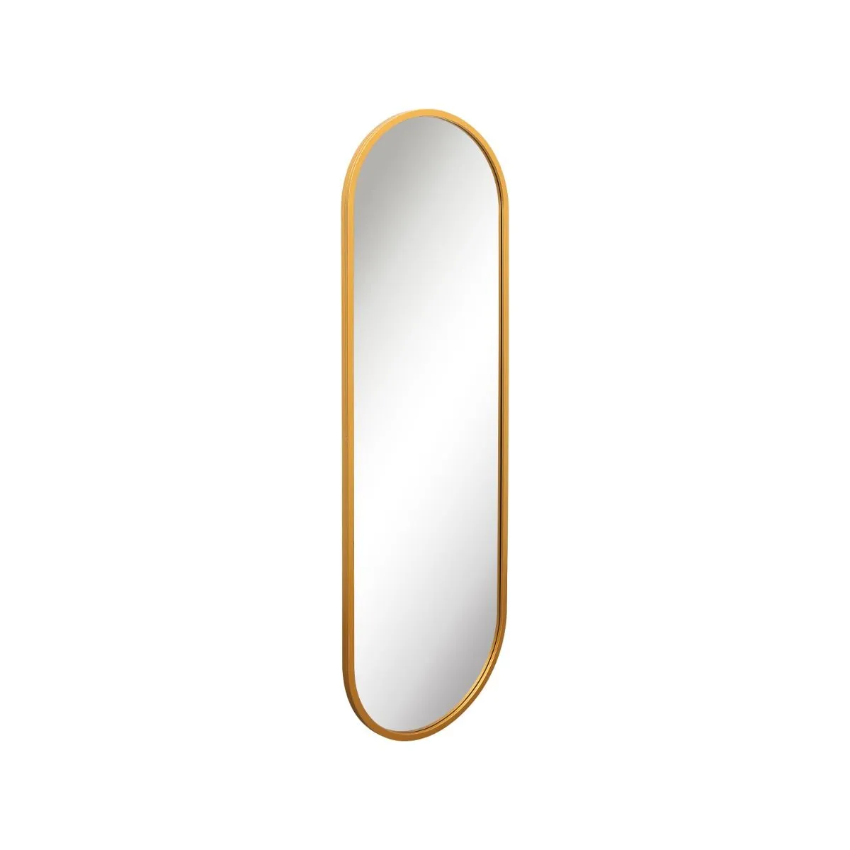 MirrorOutlet Gold Metal Framed Double Arched Wall Mirror 71 X 24" (180 X 60CM) 3