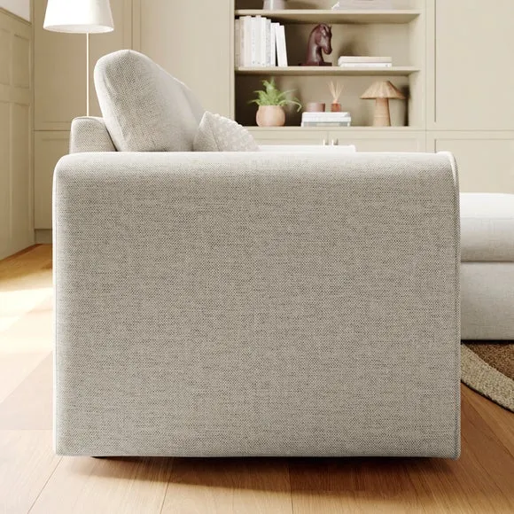 Abel Basketweave Reversible Corner Chaise Sofa 3