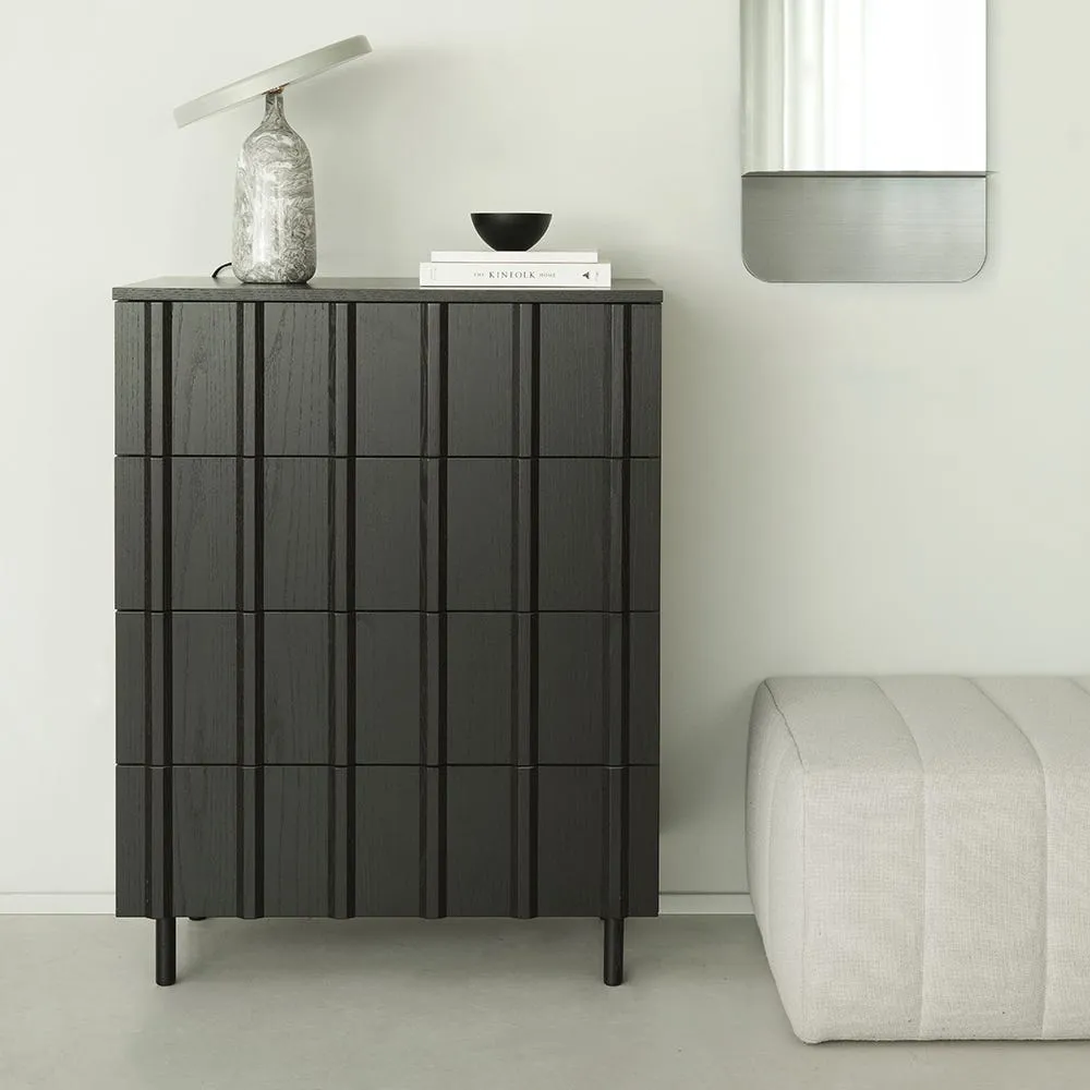Normann Copenhagen Rib Dresser 4 Drawers Oak 4