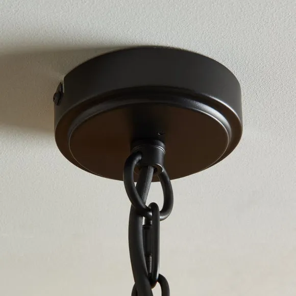 Riley Ribbed Industrial Adjustable Pendant Light 4