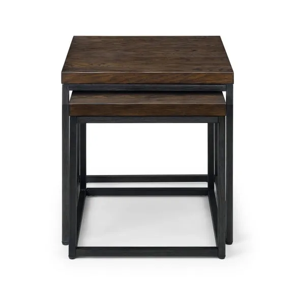 Brooklyn Nesting Side Tables, Dark Oak 3