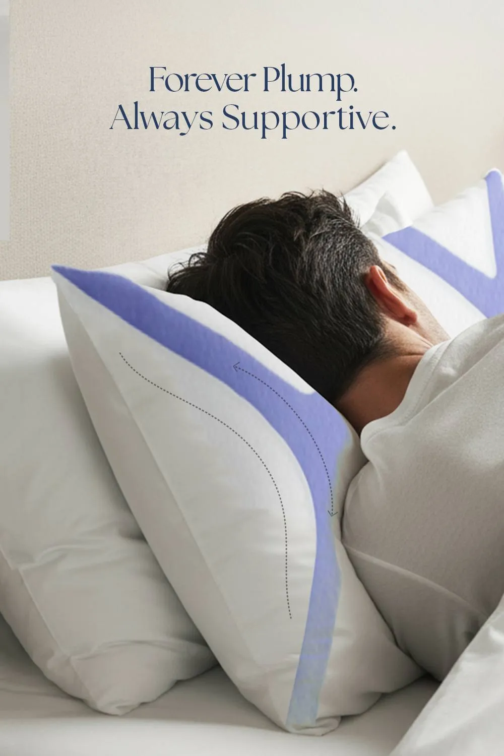 CHRISTY X Suspension Standard Pillow Soft Medium in White 5