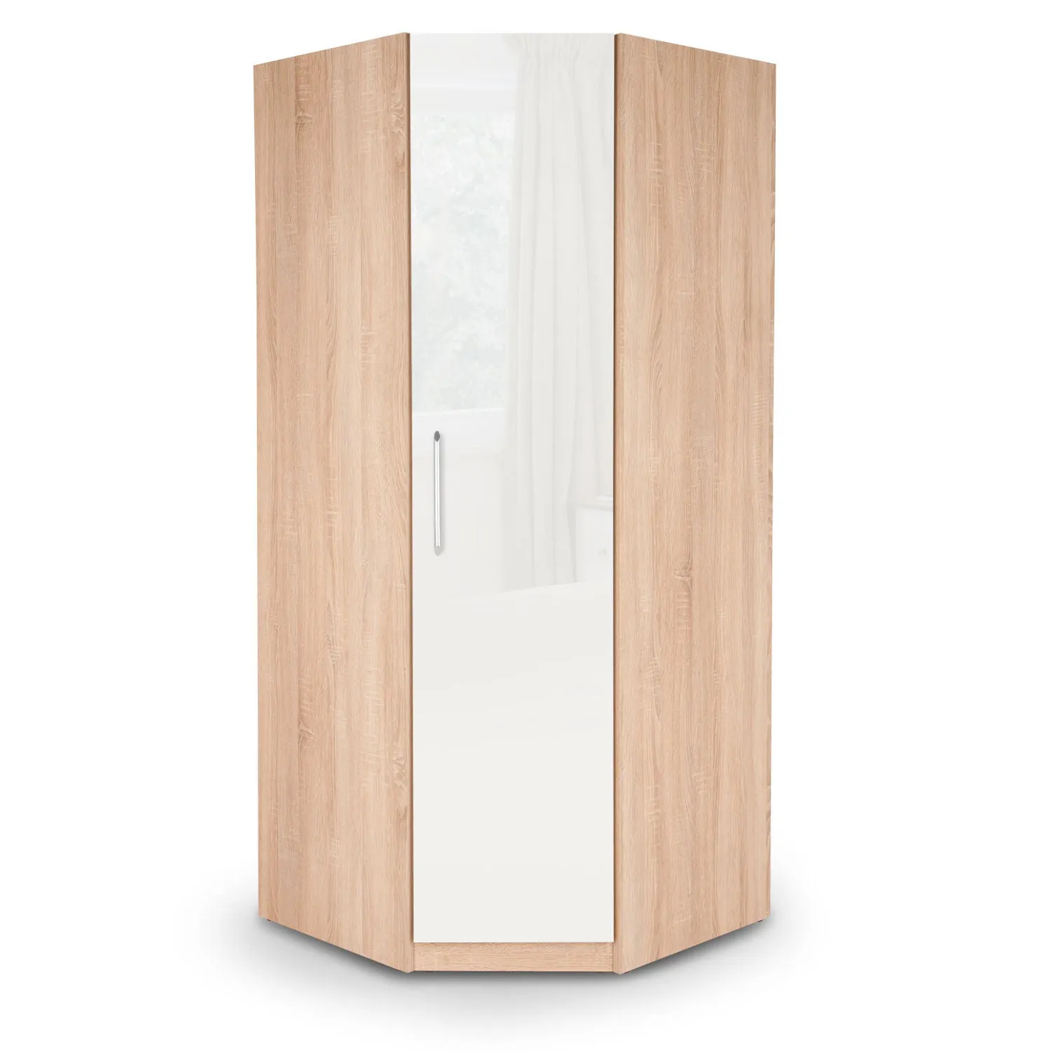 Kew Corner Wardrobe White and Brown