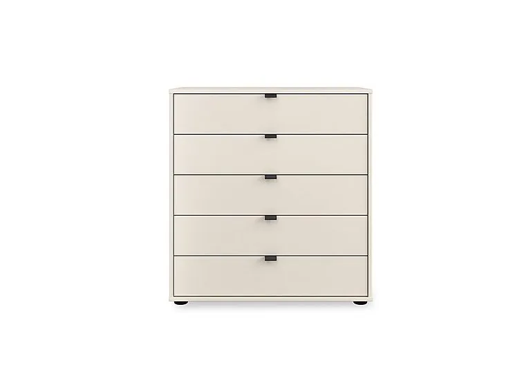 Tullio 80cm 5 Drawer Chest - Champagne
