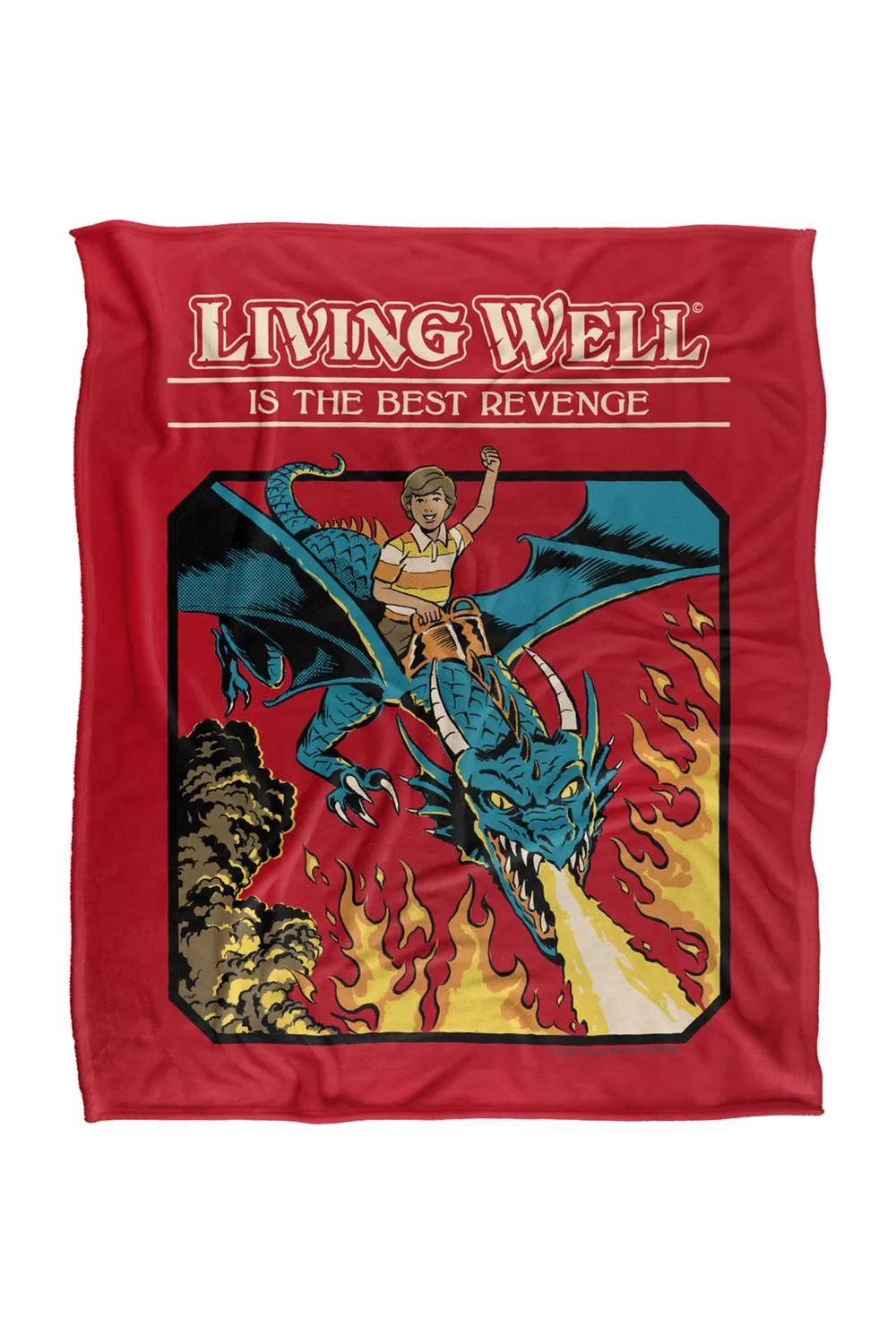 Steven Rhodes Living Well Silky Touch Super Soft Throw Blanket
