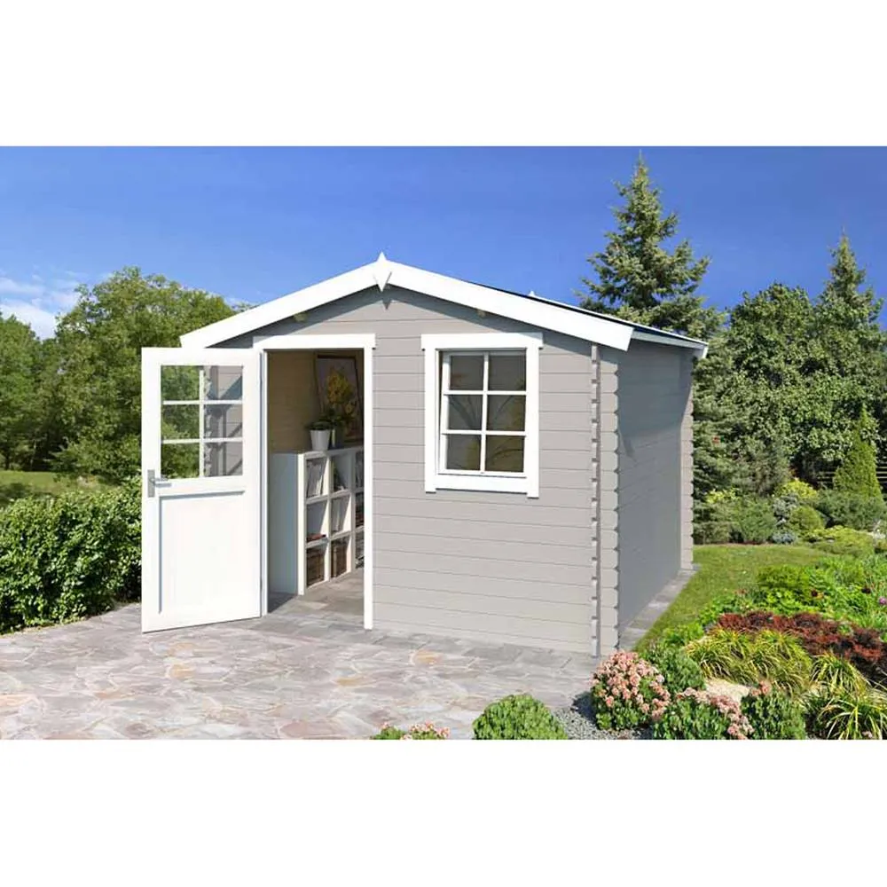 Lasita Maja Ltd Nina 230-Log Cabin, Garden Room, Home Office - L307.2xW250xH233.7 cm in Light Tan 3