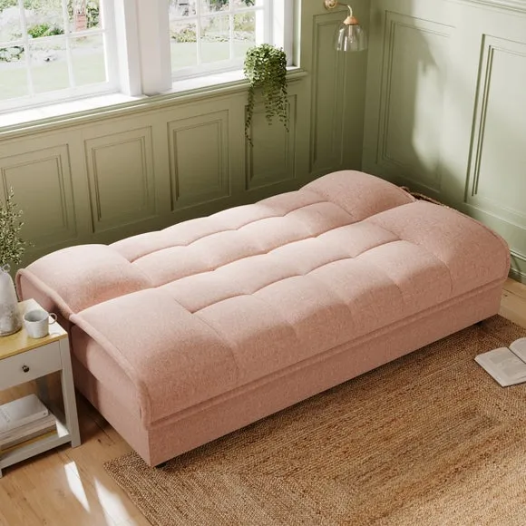 Emery Squish Soft Chenille Clic Clac Storage Sofa Bed 3