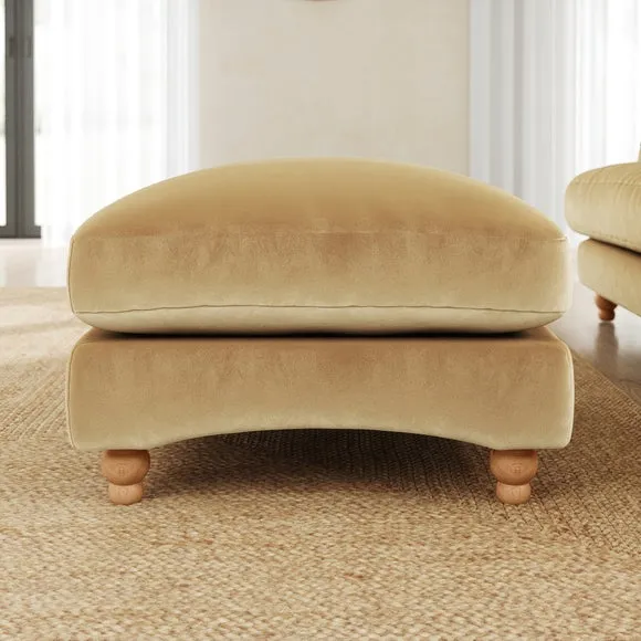 Martha Vintage Velvet Footstool 2