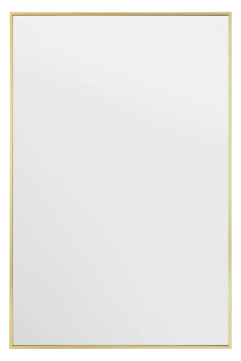 MirrorOutlet Gold Aluminium Edged Wall Mirror 47" X 31" (120 X 80CM)