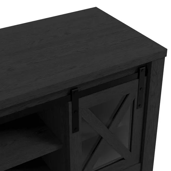 Clover TV Unit for TVs up to 55", Black Glass 5