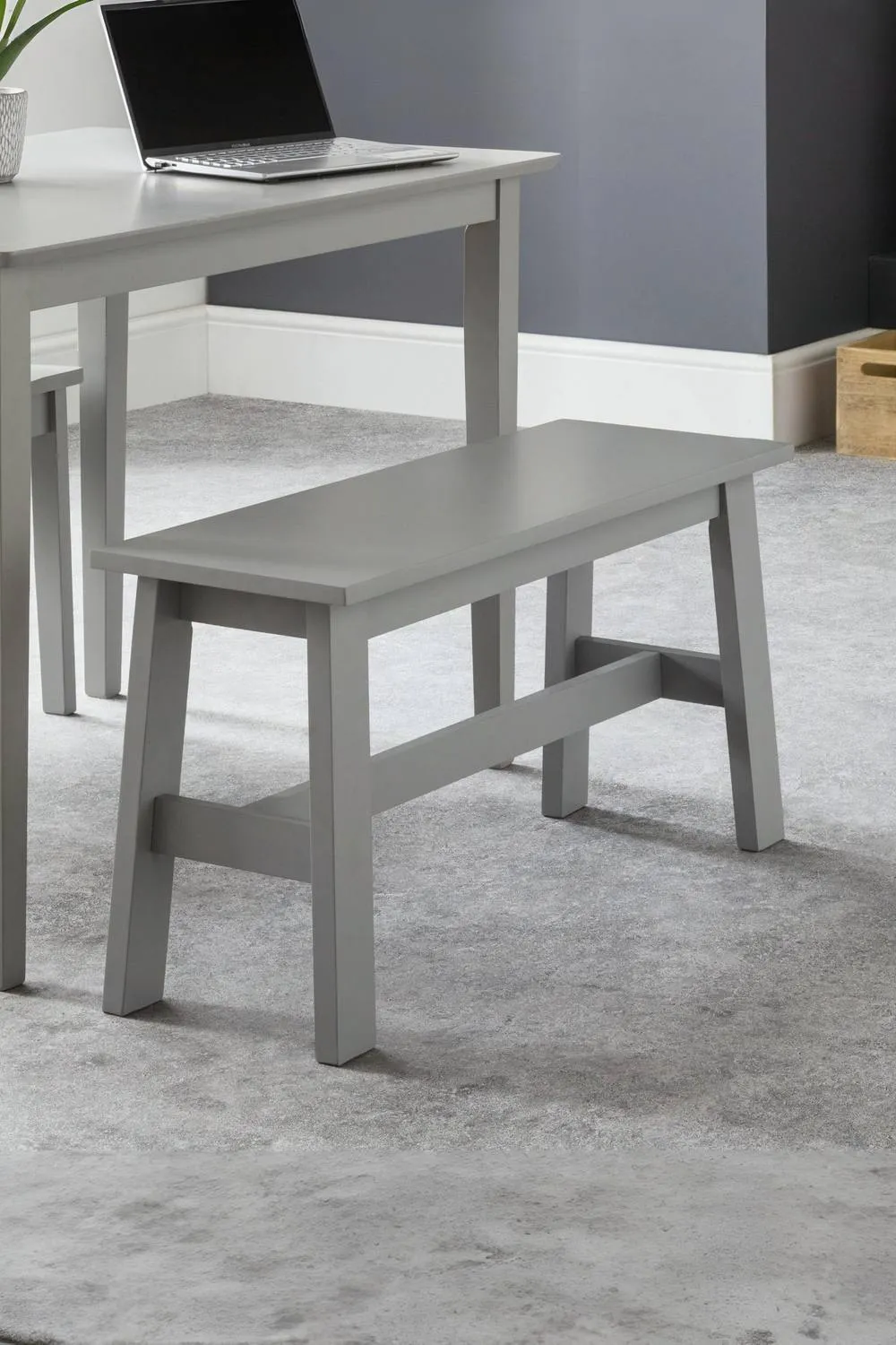 Julian Bowen Kobe 2 Seater Dining Bench in Grey