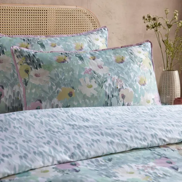 Appletree Abstract Floral 100% Cotton Duvet Cover & Pillowcase Set 4