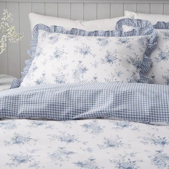 Catherine Lansfield Lucie Floral Reversible Duvet Cover & Pillowcase Set 2
