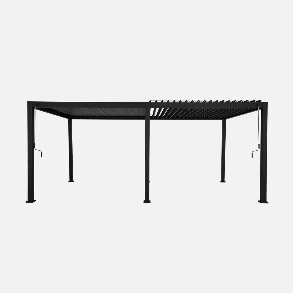 sweeek Louvered pergola aluminium 6x3m in Dark Grey 4