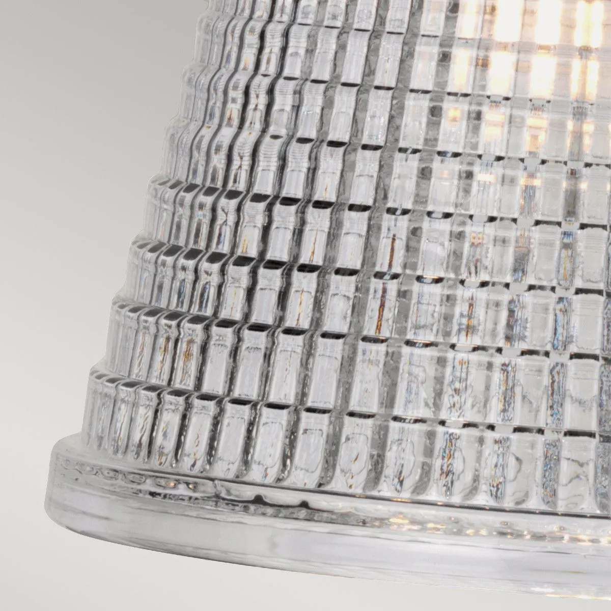 Netlighting Gunnislake 1 Light Wall Light Polished Chrome Glass Shade IP44 G9 in Grey 4