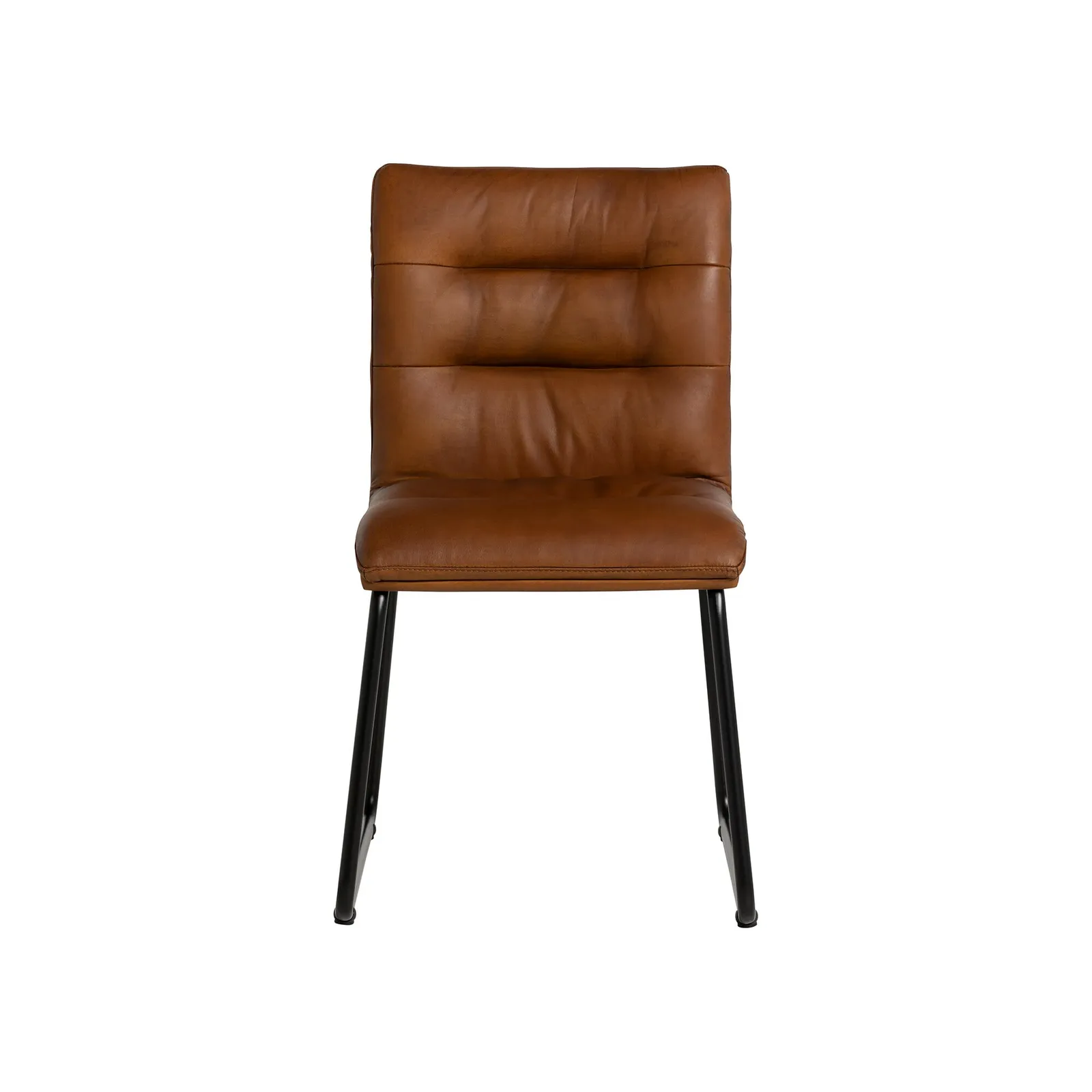 Pure Furniture Zena Dining Chair, Brown Leather | Barker & Stonehouse 3