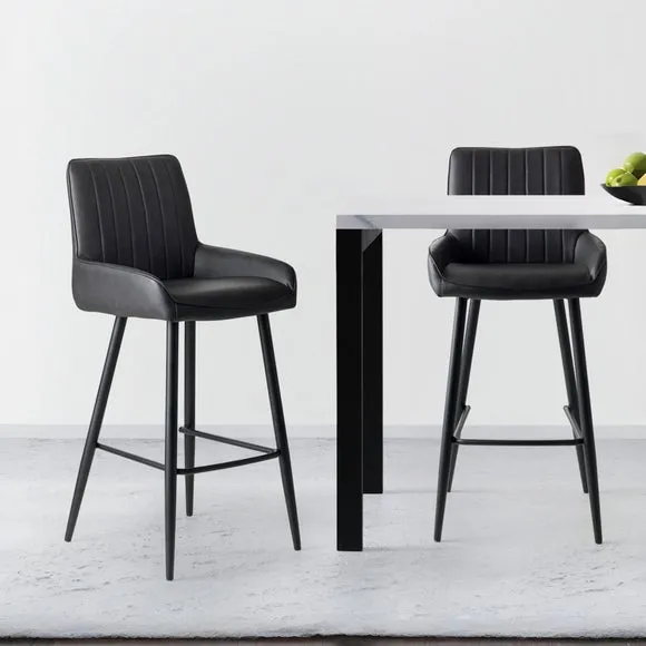 Soho Bar Stool, Faux Leather