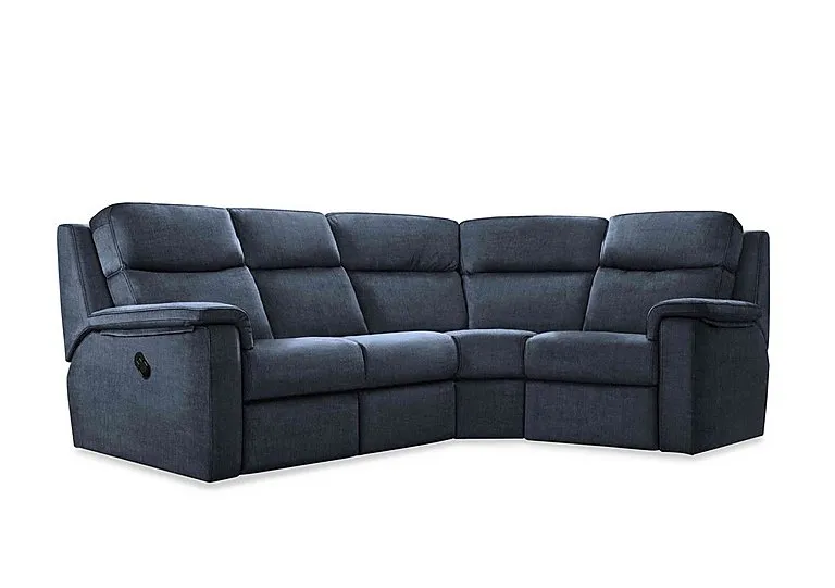 Thornbury Fabric Manual Recliner Left Hand Facing Corner Sofa - Manhattan Ink