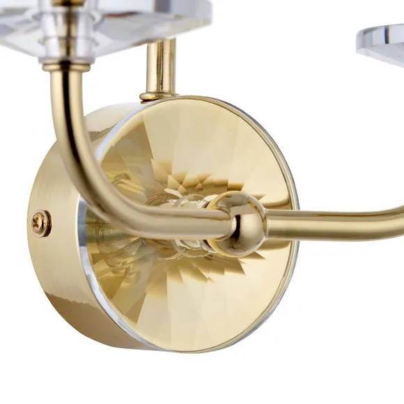 Vogue Katarina Crystal 2 Light Wall Light 2